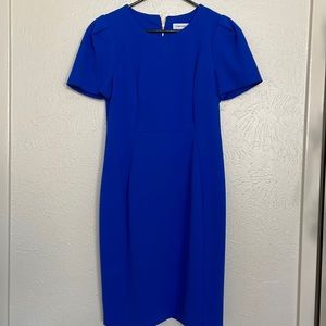 Calvin Klein blue knee length professional dress size 12 petite